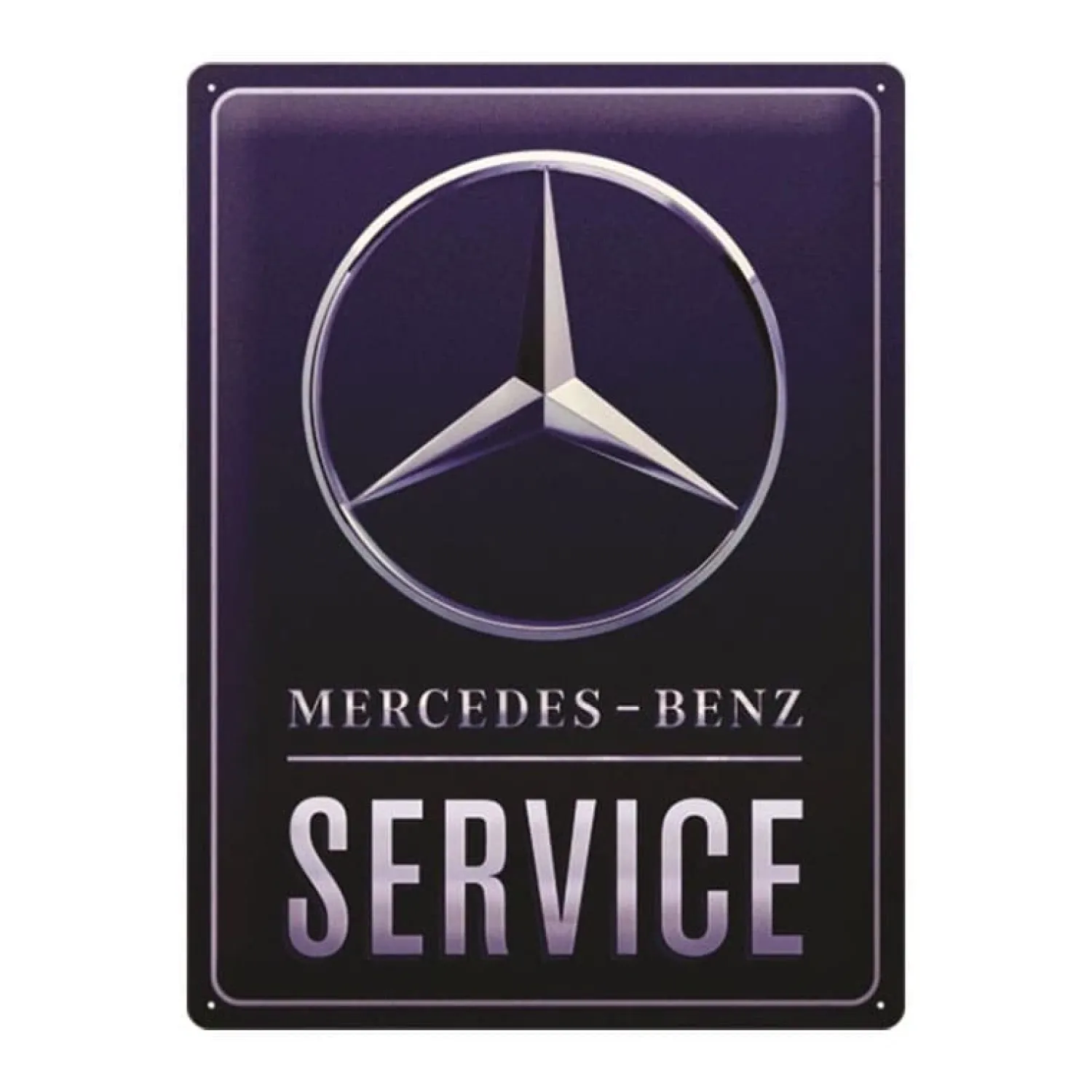 Metal Signs Metalen Borden|Mercedes Service blauw - metalen bord