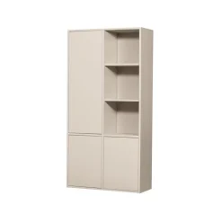WOOOD Wandkasten|Industriele Kasten|Merel Opbergkast Dennenhout Dust 100cm