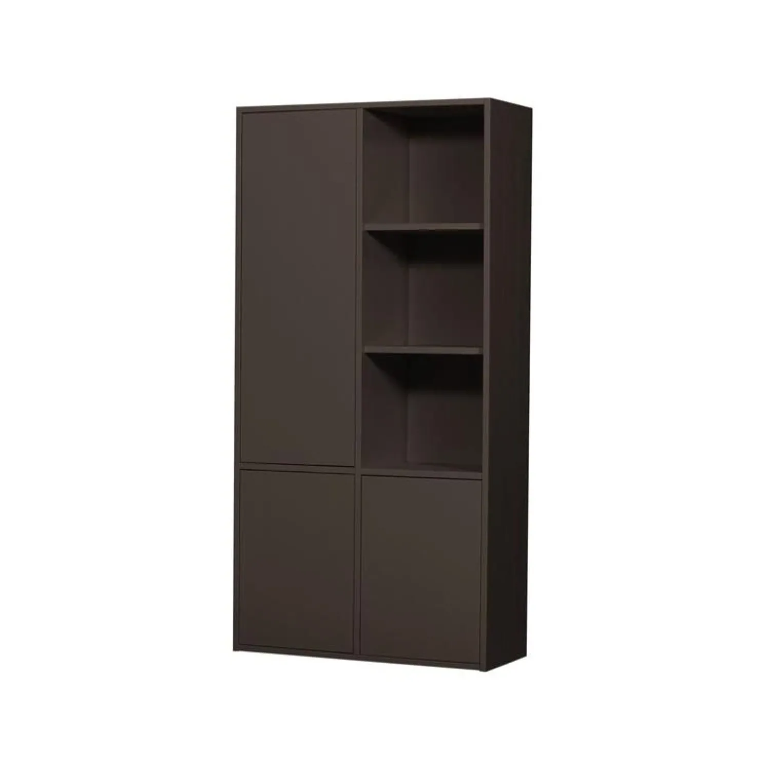 WOOOD Wandkasten|Industriele Kasten|Merel Opbergkast Dennenhout Middenbruin 100cm