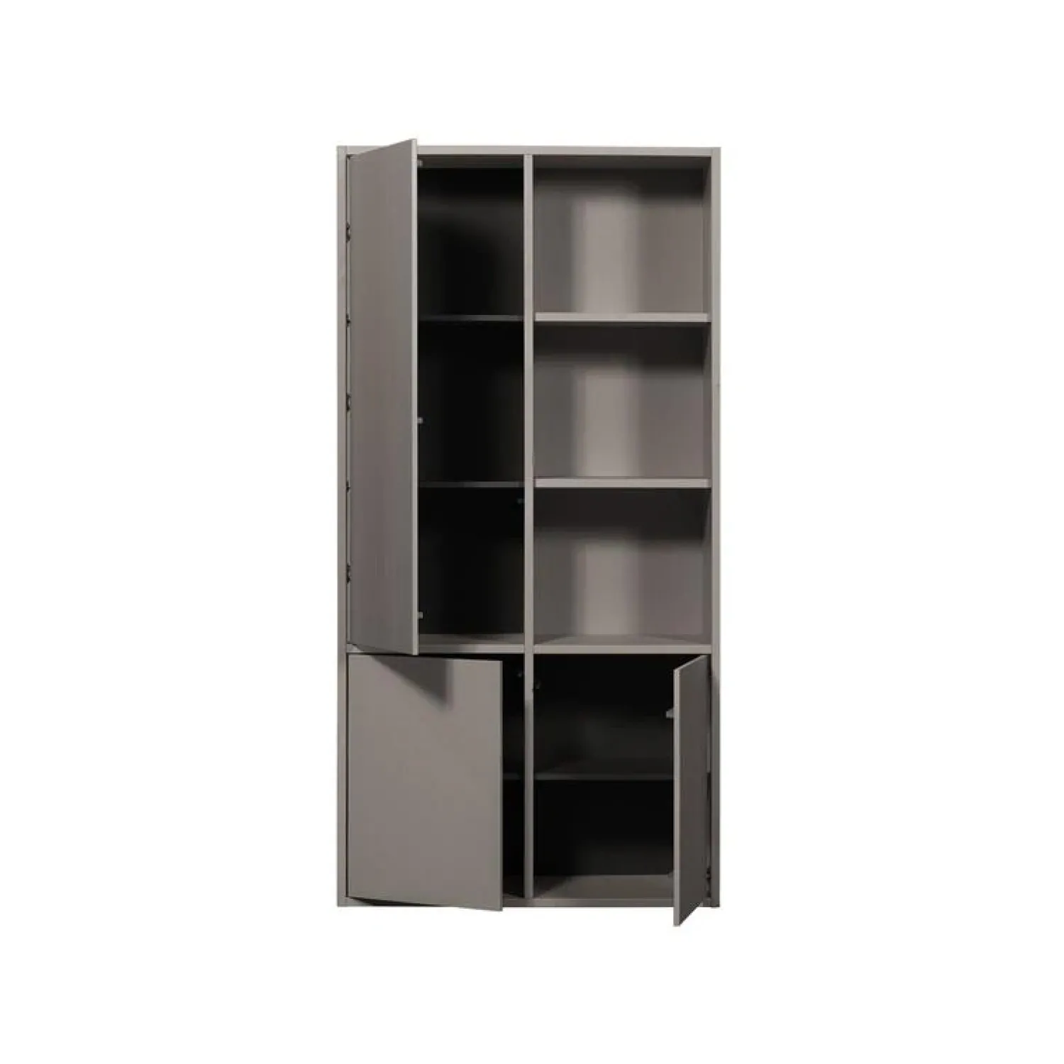 WOOOD Wandkasten|Industriele Kasten|Merel Opbergkast Dennenhout Warmgrijs 100cm