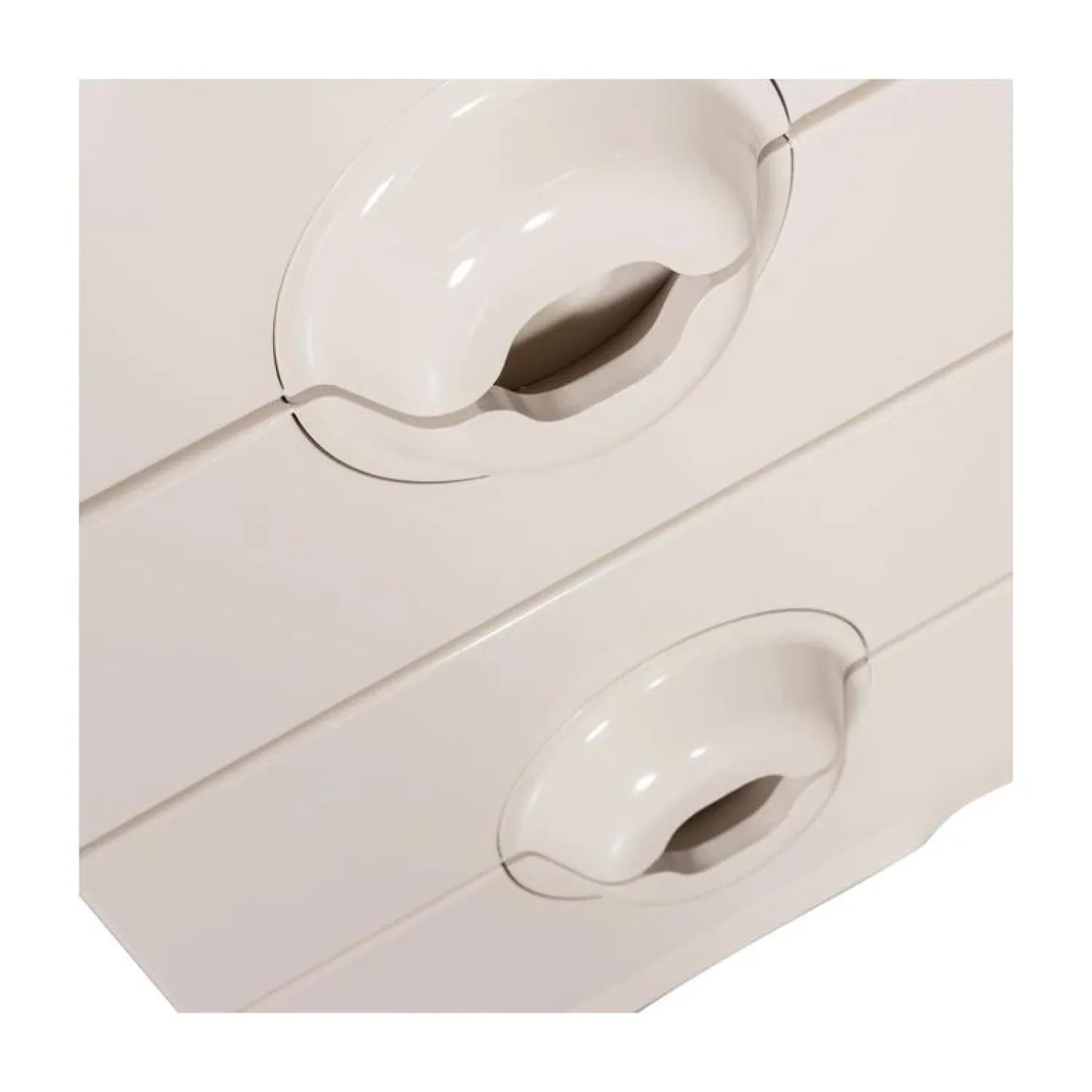 WOOOD Ladenkasten|Industriele Kasten|Merge Ladekast 4 Lades Eucalyptushout Greige 44cm
