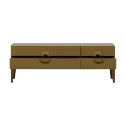 WOOOD Industriele Kasten|Tv Meubels|Merge TV Meubel Eucalyptushout Honinggeel 160cm
