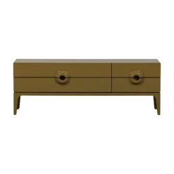 WOOOD Industriele Kasten|Tv Meubels|Merge TV Meubel Eucalyptushout Honinggeel 160cm