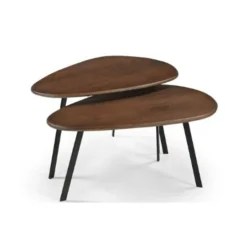 DPX Furniture Salontafels|Mette Salontafel set van 2 Bruin