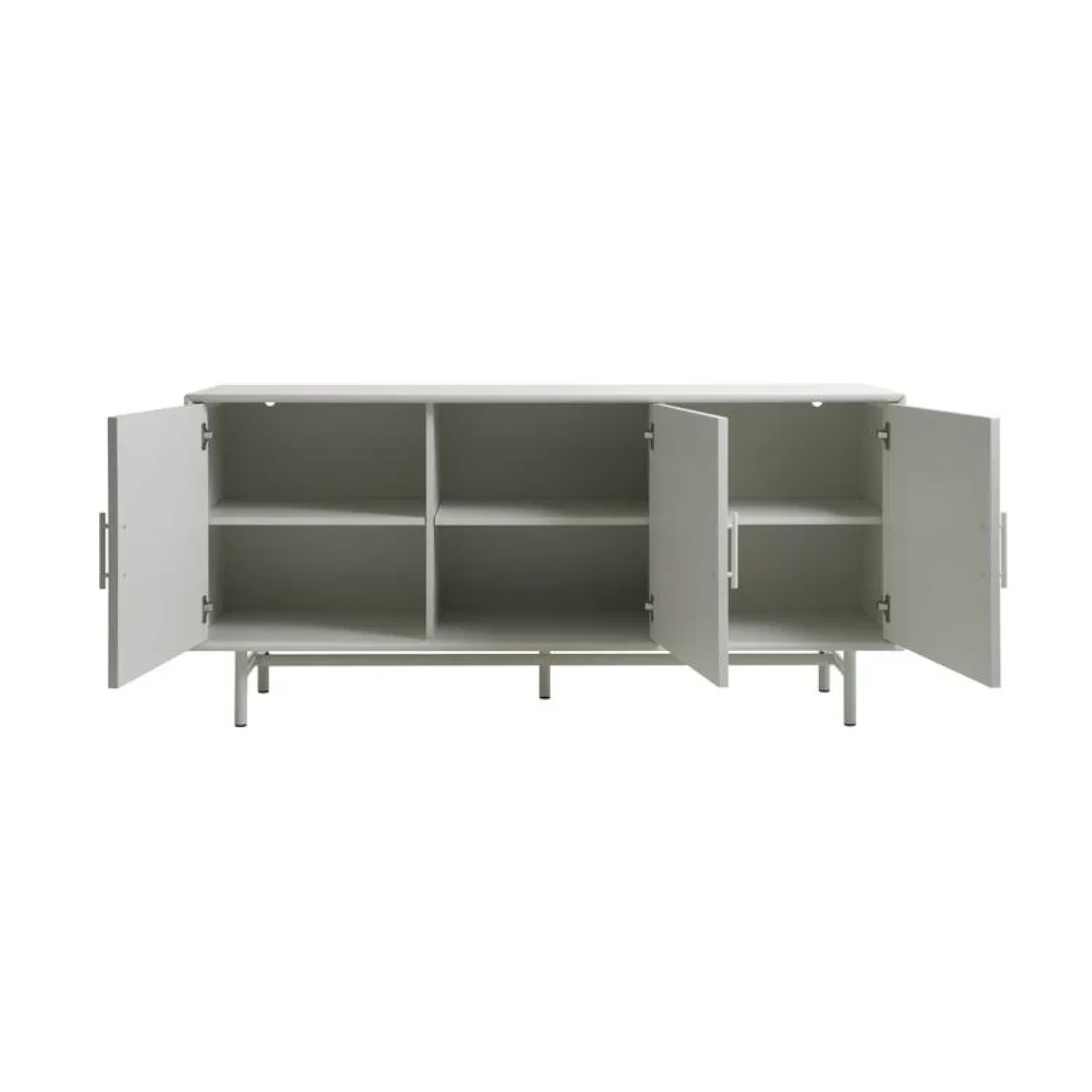 LykkeHome Dressoirs|Industriele Kasten|Miami Dressoir Greige 160cm