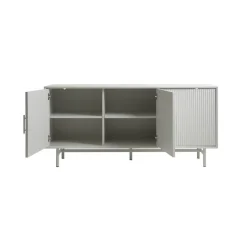 LykkeHome Dressoirs|Industriele Kasten|Miami Dressoir Greige 160cm