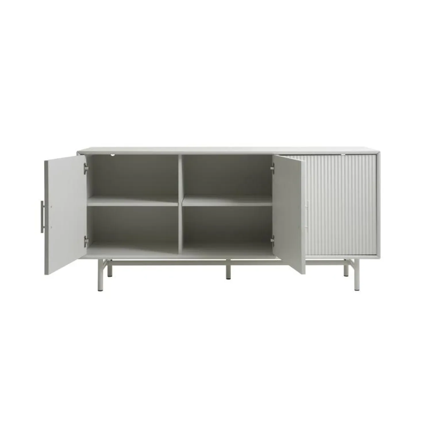 LykkeHome Dressoirs|Industriele Kasten|Miami Dressoir Greige 160cm