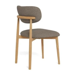 Nordhavn Eetkamerstoelen|Michael Eetkamerstoel eikenhout Taupe