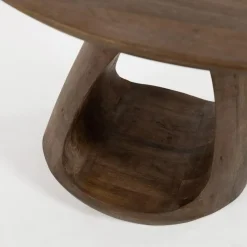 Mysons Bijzettafels|Mike Bijzettafel rond Walnoot 50cm
