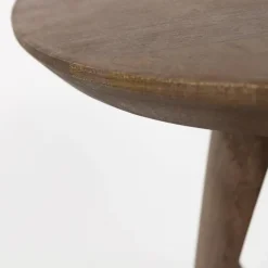 Mysons Bijzettafels|Mike Bijzettafel rond Walnoot 50cm