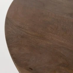 Mysons Bijzettafels|Mike Bijzettafel rond Walnoot 50cm
