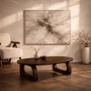 Vane Living Salontafels|Mike Salontafel ovaal Walnoot mangohout 130cm