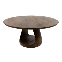 Mysons Salontafels|Mike Salontafel rond Walnoot Large 90cm