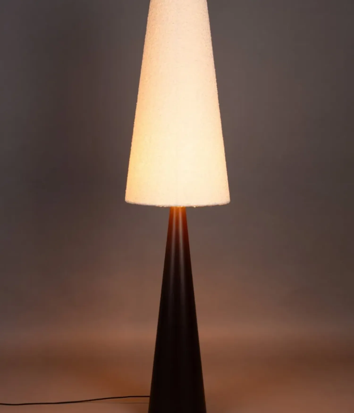 Dutchbone Vloerlampen|Miki 1-lichts Vloerlamp Bouclé 41cm