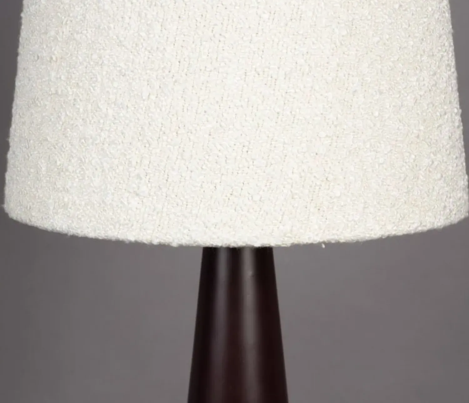 Dutchbone Vloerlampen|Miki 1-lichts Vloerlamp Bouclé 41cm