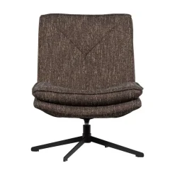 WOOOD Fauteuils|Milaro Draaifauteuil Bruin Melange