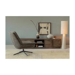 WOOOD Fauteuils|Milaro Draaifauteuil Naturel Melange