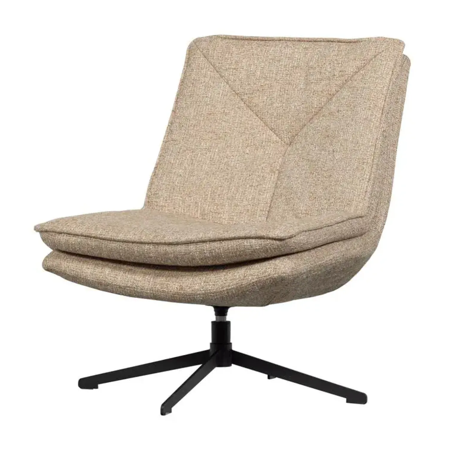 WOOOD Fauteuils|Milaro Draaifauteuil Naturel Melange