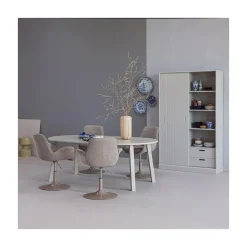 WOOOD Wandkasten|Industriele Kasten|Mila Schuifdeurkast Dennenhout Dust 120cm