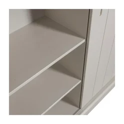 WOOOD Wandkasten|Industriele Kasten|Mila Schuifdeurkast Dennenhout Dust 120cm