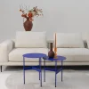 Redin Design Bijzettafels|Miles Laag Bijzettafel Blauw 40cm