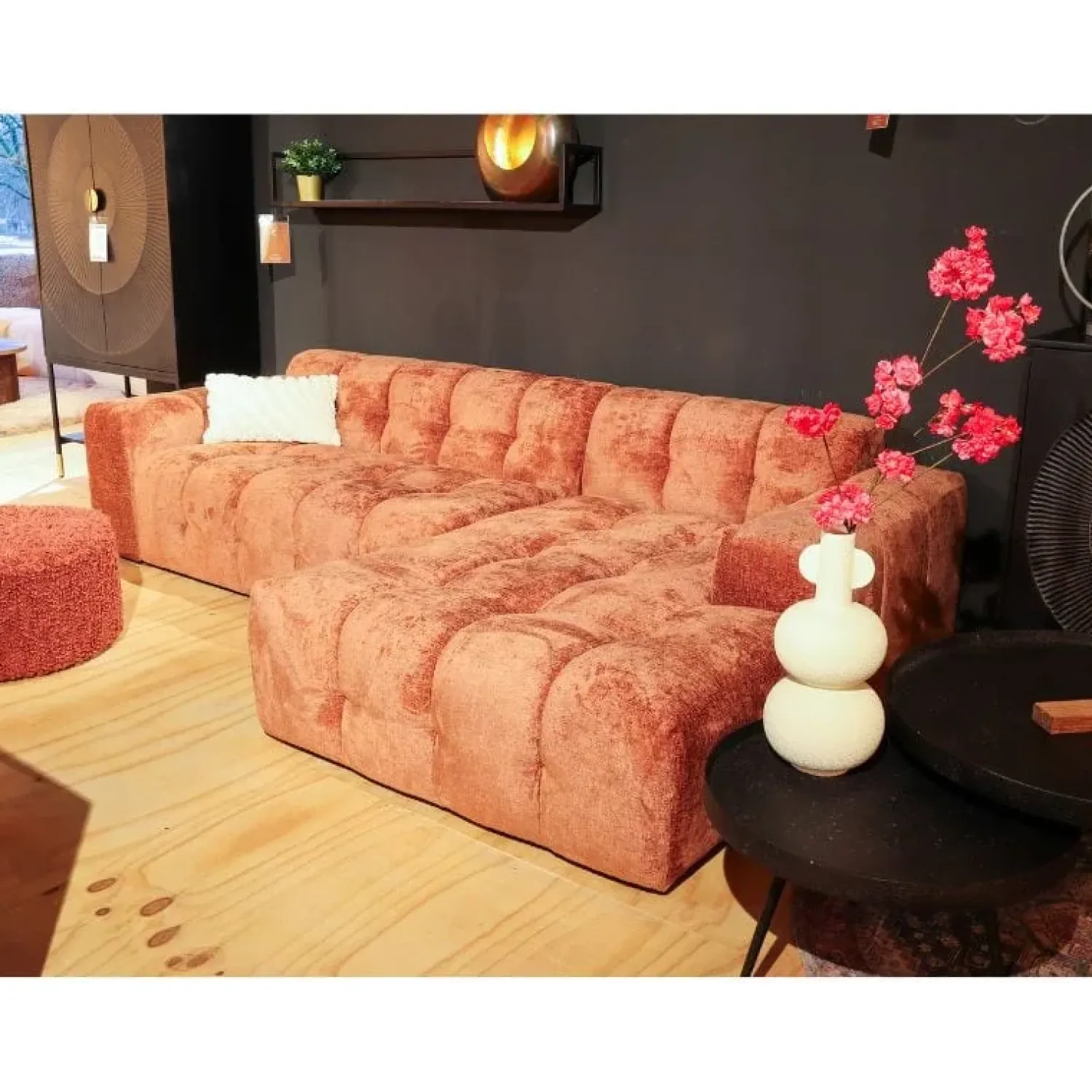 EasyFurn Modulaire Banken|Loungebanken|Millie Bank (2,5 zits arm links + Divan rechts)