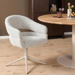 Furndea Eetkamerstoelen|Millie Eetkamerstoel Beige met zandpoot