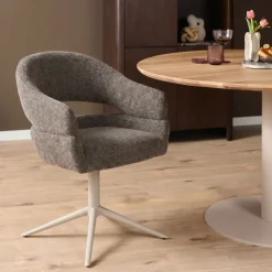 Furndea Eetkamerstoelen|Millie Eetkamerstoel Bruin met zandpoot
