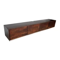 Vane Living Industriele Kasten|Tv Meubels|Milo Zwevend Tv meubel walnoot 200cm