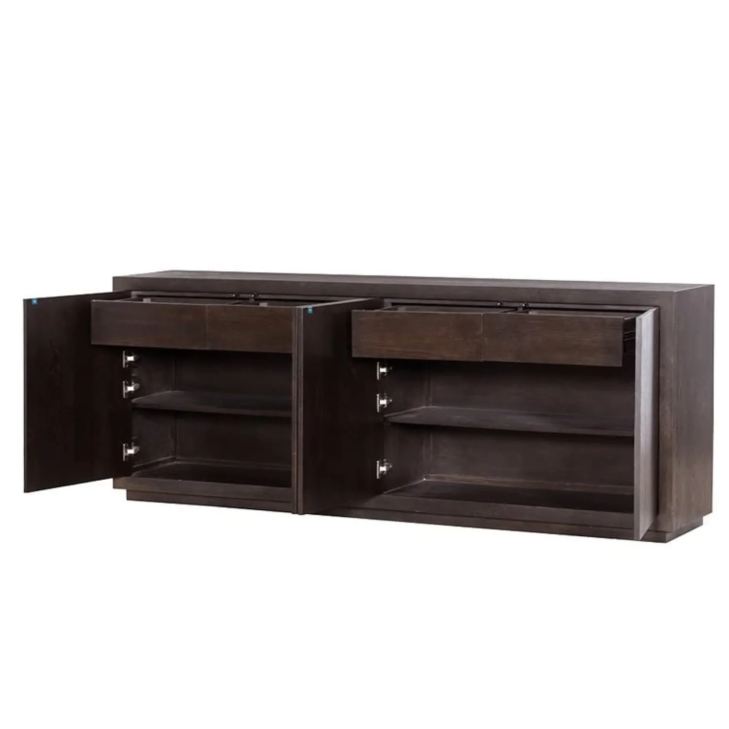 Tower living Dressoirs|Industriele Kasten|Mincio Dressoir bruin eikenfineer 220cm