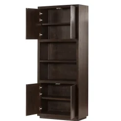 Tower living Wandkasten|Industriele Kasten|Mincio Wandkast bruin eikenfineer 90cm