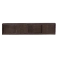 Tower living Industriele Kasten|Tv Meubels|Mincio zwevend Tv meubel bruin eikenfineer 220cm
