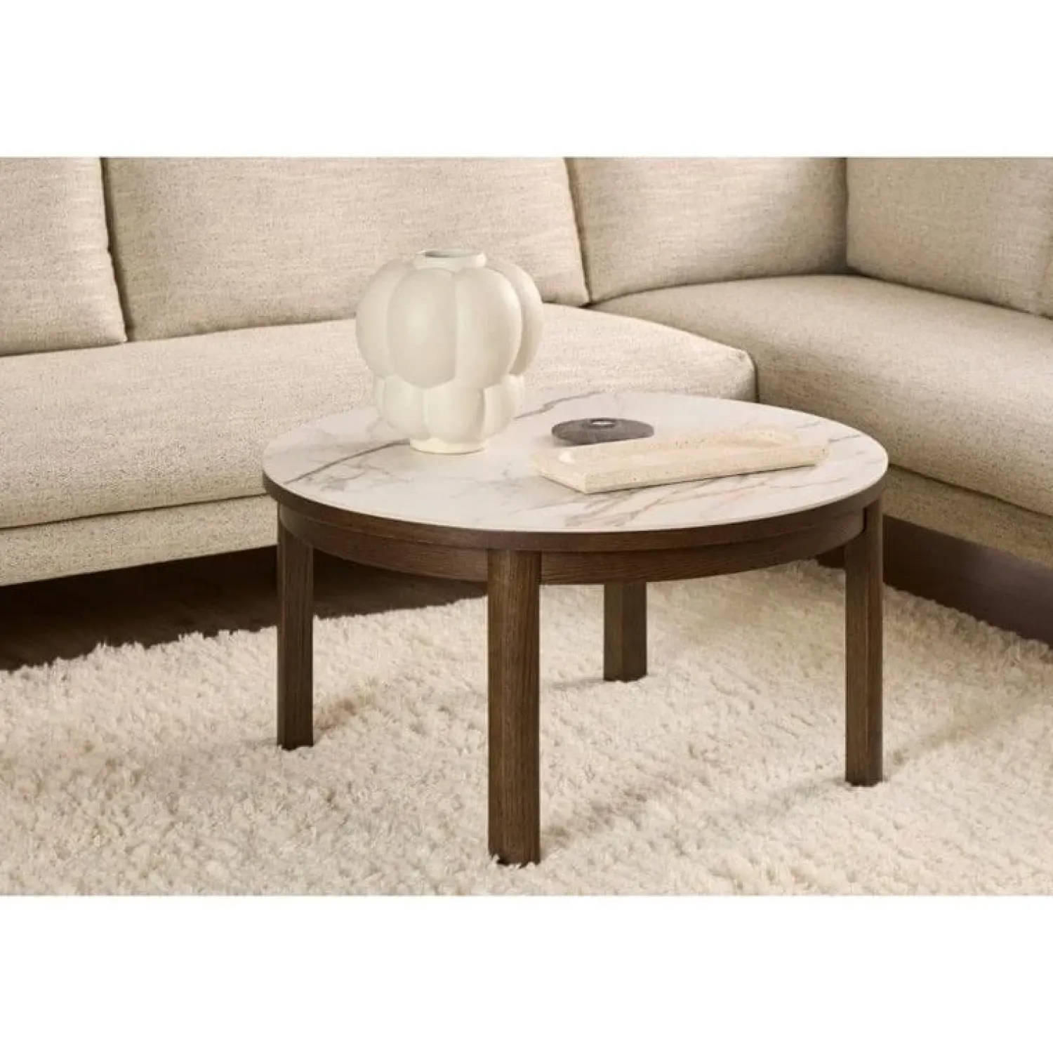 Nordhavn Salontafels|Mirano Salontafel Rond Keramiek 90cm