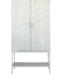 Mysons Wandkasten|Industriele Kasten|Mitchell Wandkast met onderplank Ashblond 100cm