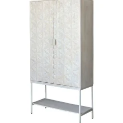 Mysons Wandkasten|Industriele Kasten|Mitchell Wandkast met onderplank Ashblond 100cm