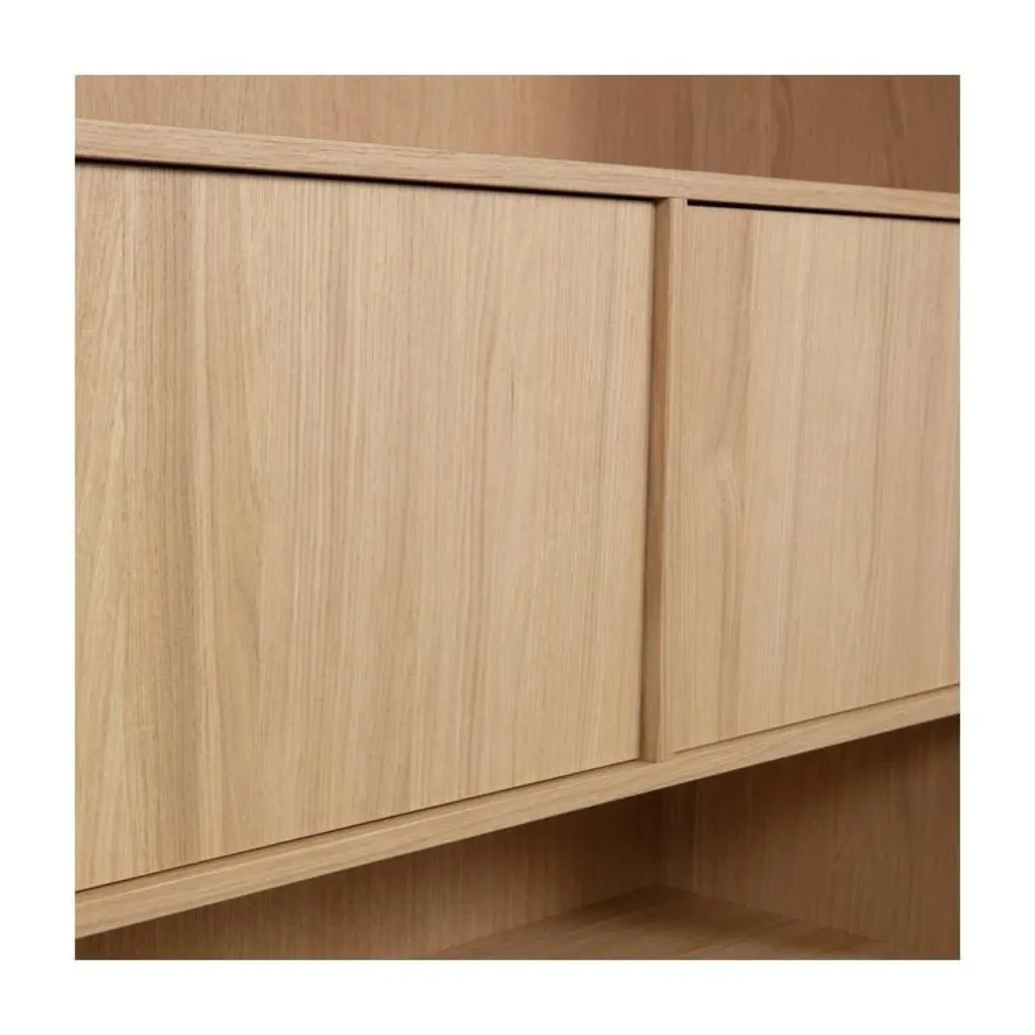 vtwonen Wandkasten|Industriele Kasten|Modulair Bovenkast Eiken Naturel Mat 110cm