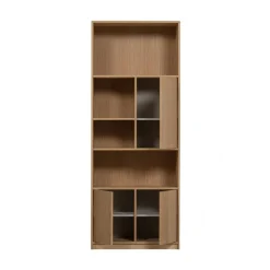 vtwonen Wandkasten|Industriele Kasten|Modulair Bovenkast Eiken Naturel Mat 77cm