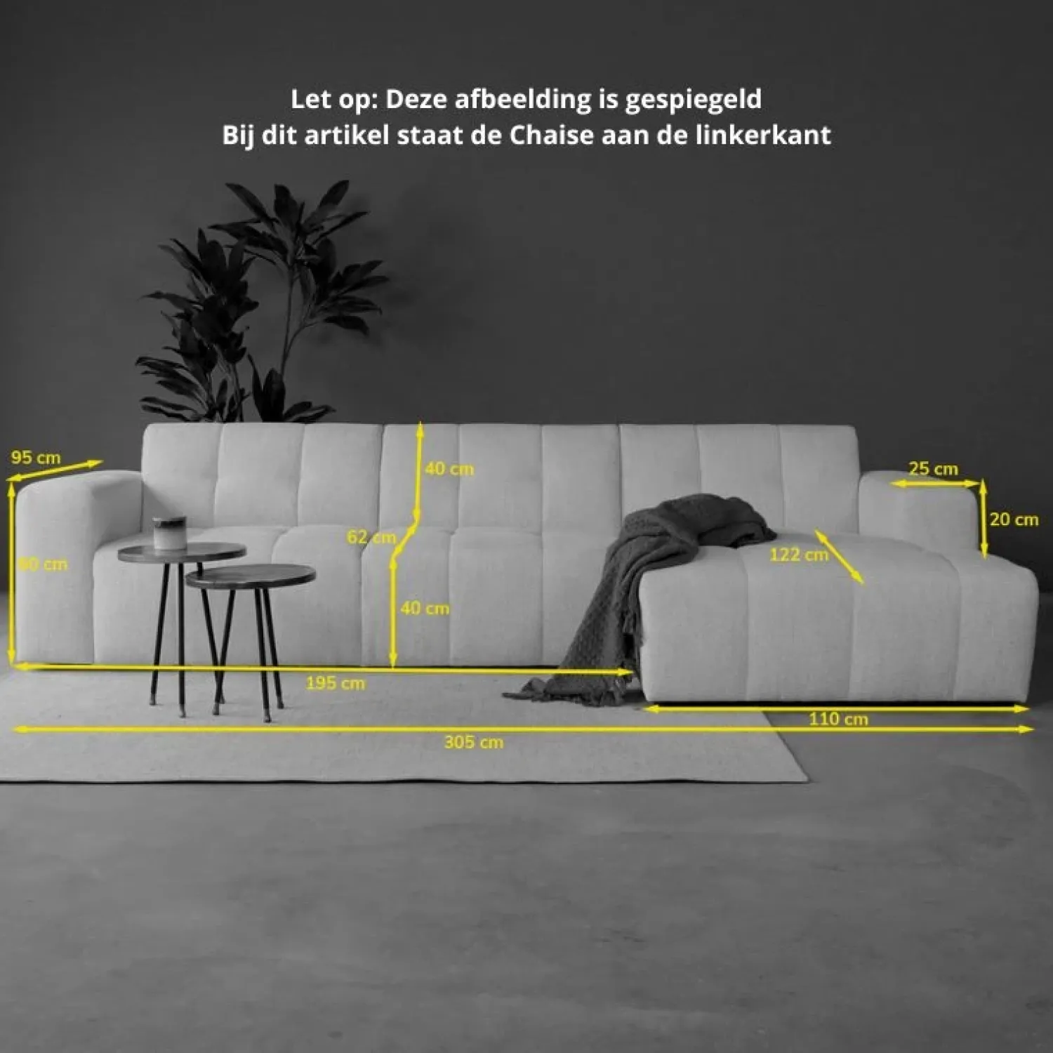 Pepp Hoekbanken|Modulaire Banken|Modulaire Bank Wave Chaise longue links Taupe