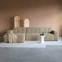 Pepp Hoekbanken|Modulaire Banken|Modulaire Bank Wave Chaise longue links Taupe