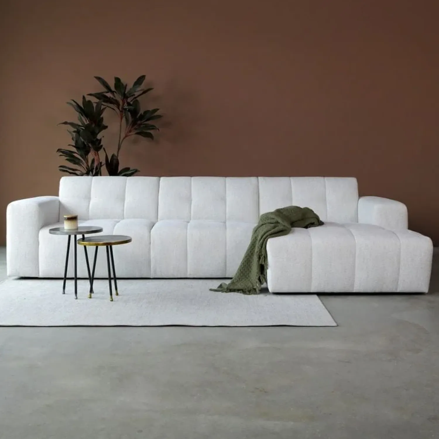 Pepp Hoekbanken|Modulaire Banken|Modulaire Bank Wave Chaise longue rechts Modesto wit
