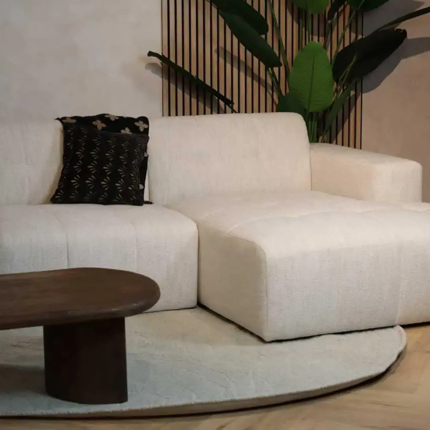 Pepp Hoekbanken|Modulaire Banken|Modulaire Bank Wave Chaise longue rechts Modesto wit