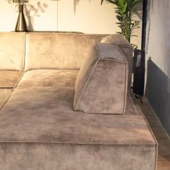 Neves Hoekbanken|Loungebanken|Modulaire Hoekbank Lana met ottomane en verstelbare rugleuning