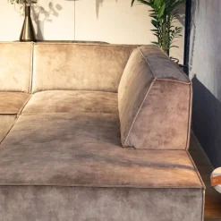 Neves Hoekbanken|Loungebanken|Modulaire Hoekbank Lana met ottomane en verstelbare rugleuning