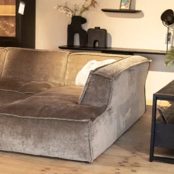 EasyFurn Hoekbanken|Loungebanken|Modulaire jolijn-hoekbank-1-zits-links/1-zits/longchair rechts(stof Levis 12)