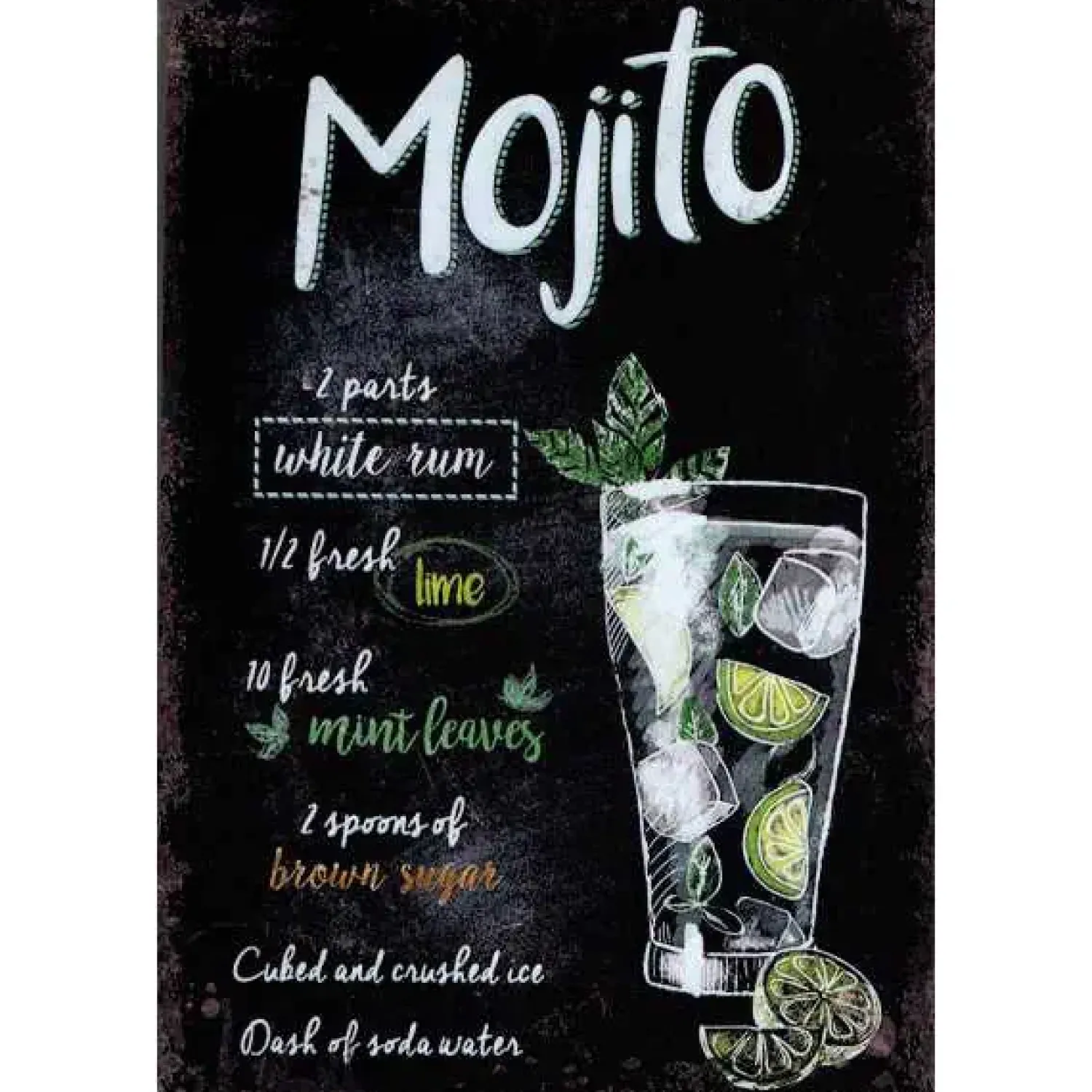 Cavetown Metalen Borden|Mojito - metalen bord