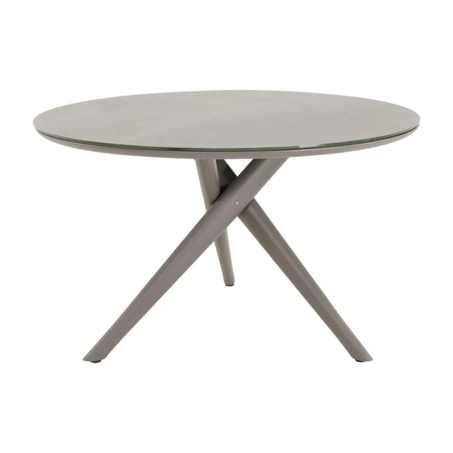 Lesli Living Tuintafels|Mojito Tuintafel Rond keramisch taupe 120cm