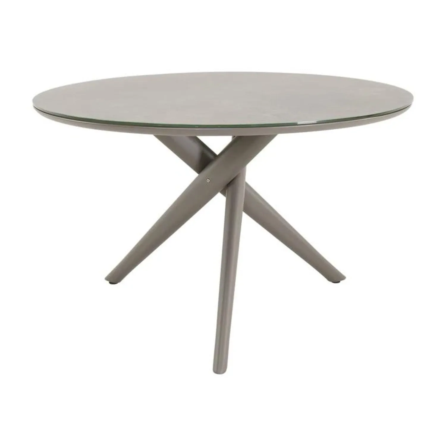 Lesli Living Tuintafels|Mojito Tuintafel Rond keramisch taupe 120cm