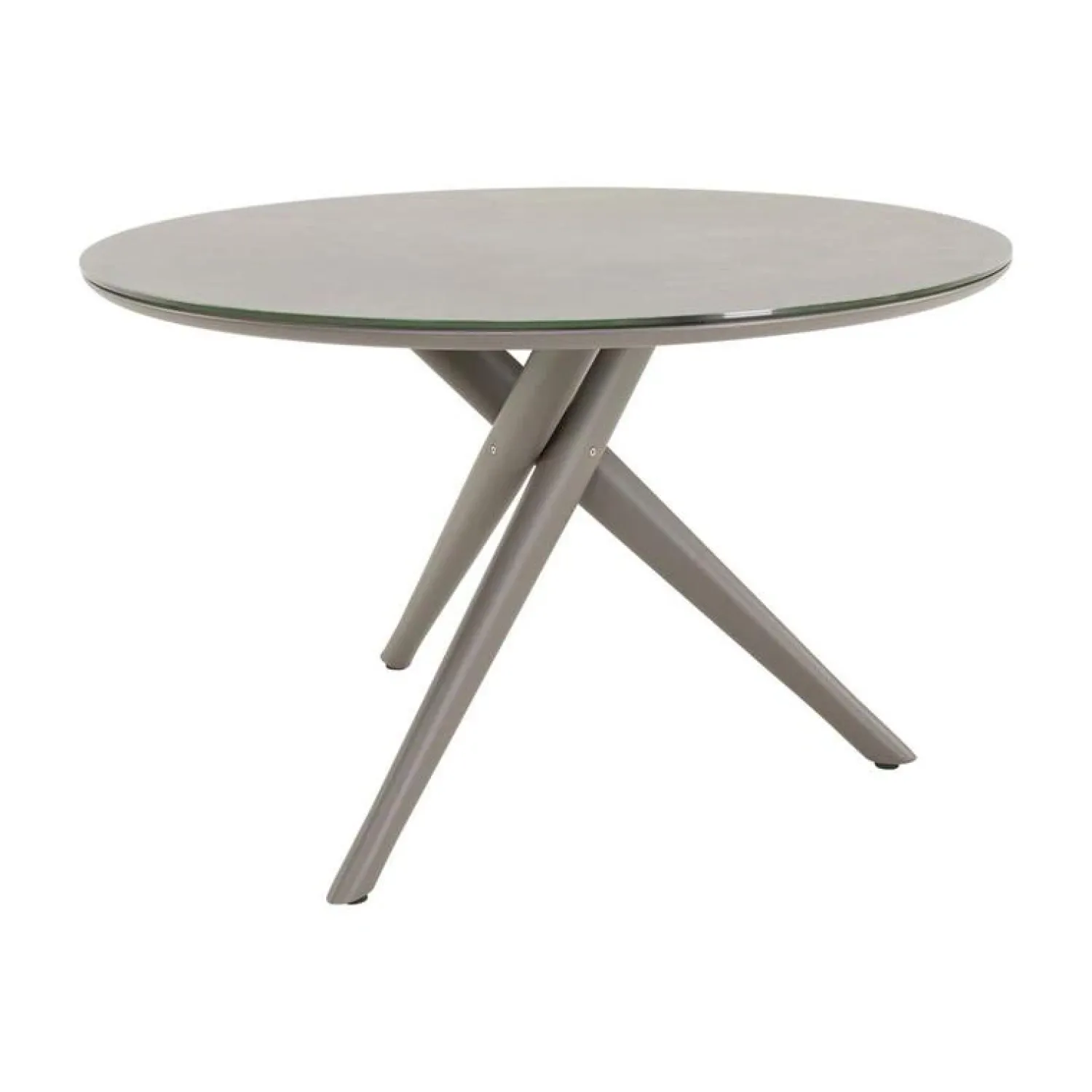 Lesli Living Tuintafels|Mojito Tuintafel Rond keramisch taupe 120cm