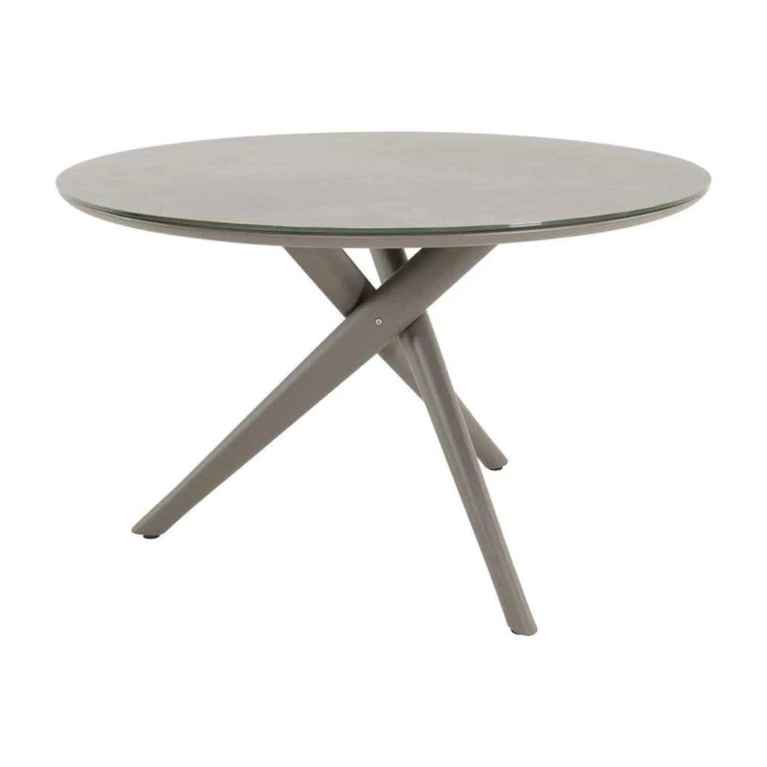 Lesli Living Tuintafels|Mojito Tuintafel Rond keramisch taupe 120cm