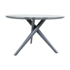 Lesli Living Tuintafels|Mojito Tuintafel Rond keramisch zwart 120cm